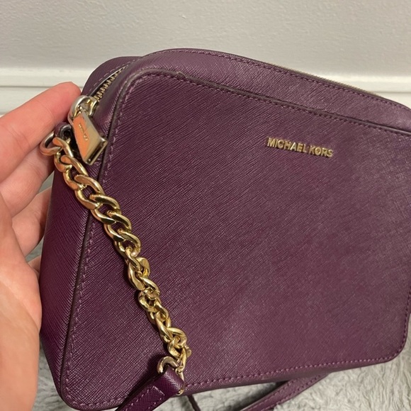 Michael Kors Burgundy Chain Strap Crossbody Bag Listing For Live Show - Picture 7 of 13